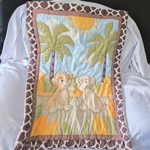 Disney Baby Lion King Crib Comforter Blanket Simba Nala 42x29 Inch 2015